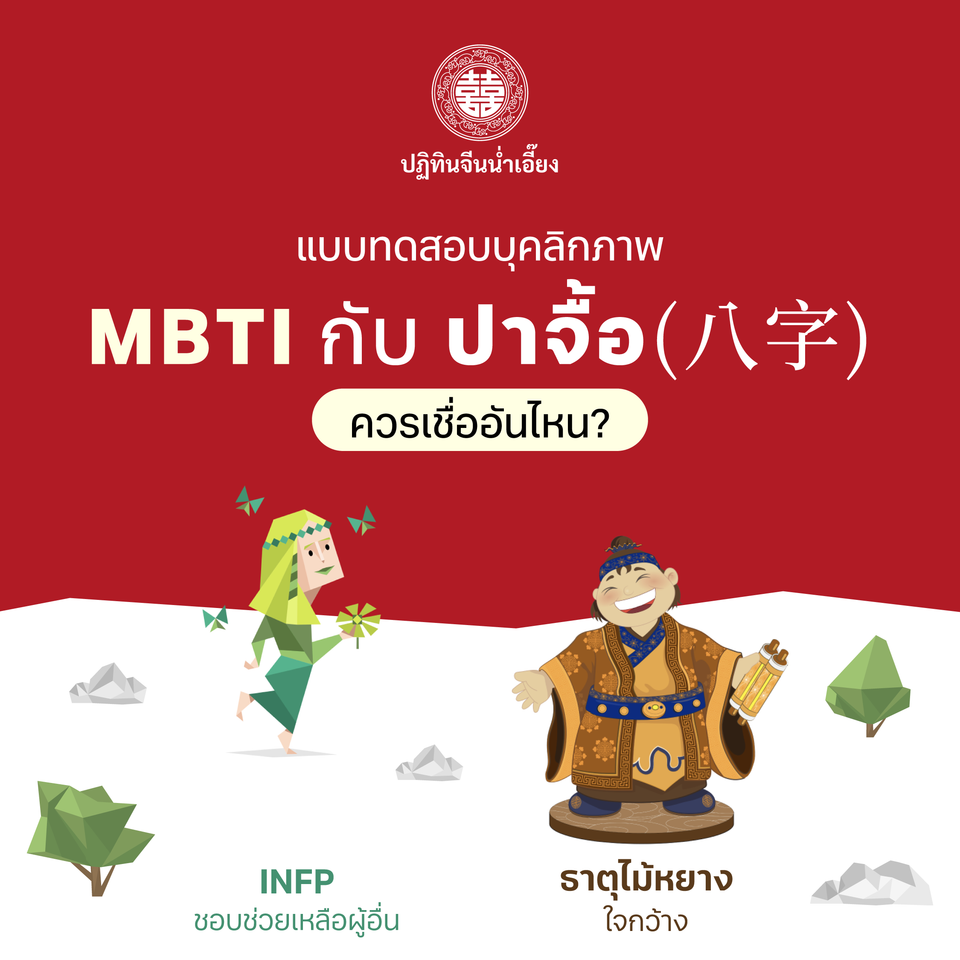 📋แบบทดสอบบุคลิกภาพ MBTI กับแนวคิดเรื่องปาจื้อ (八字)🧧
