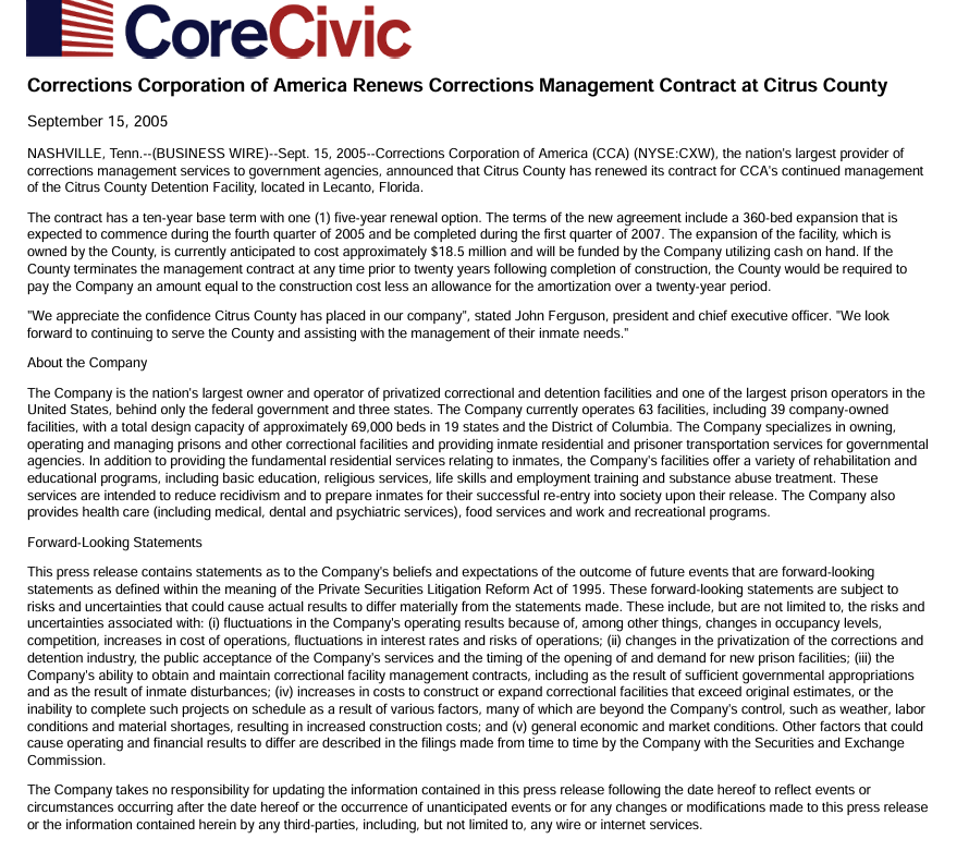 Taking over the Jail?