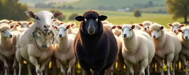 Picture of wolf in sheep clothing