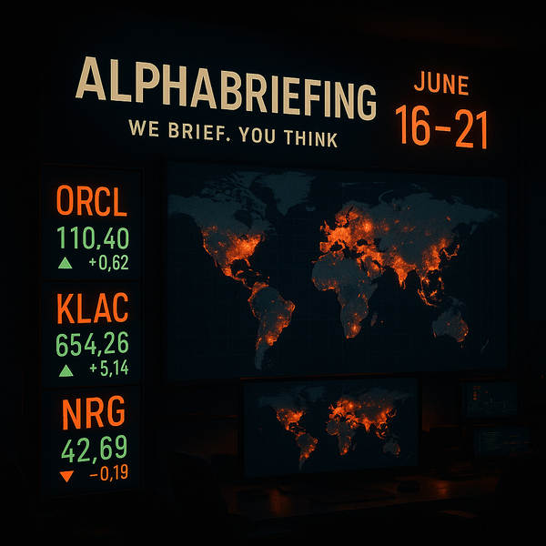 🧠 Operational Brief: Market Week Ahead (JUNE 16–21)
