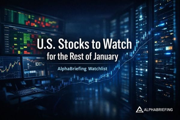 AlphaBriefing Watchlist: U.S. Stocks to Watch for the Remainder of January