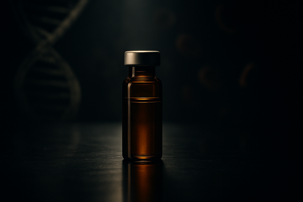 Amber pharmaceutical vial under a spotlight — SELLAS REGAL Phase 3 AML catalyst