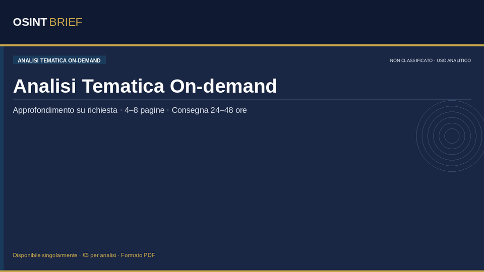 Analisi Tematica On-demand
