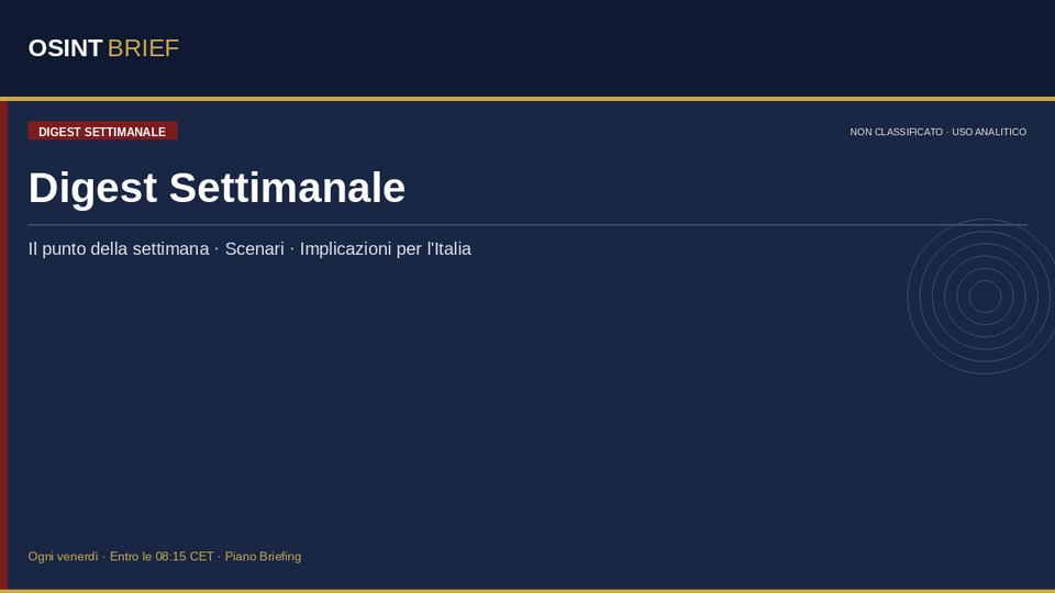 Digest Settimanale