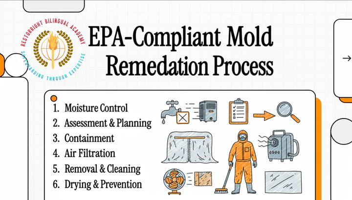 Steps of Mold Remediation by EPA