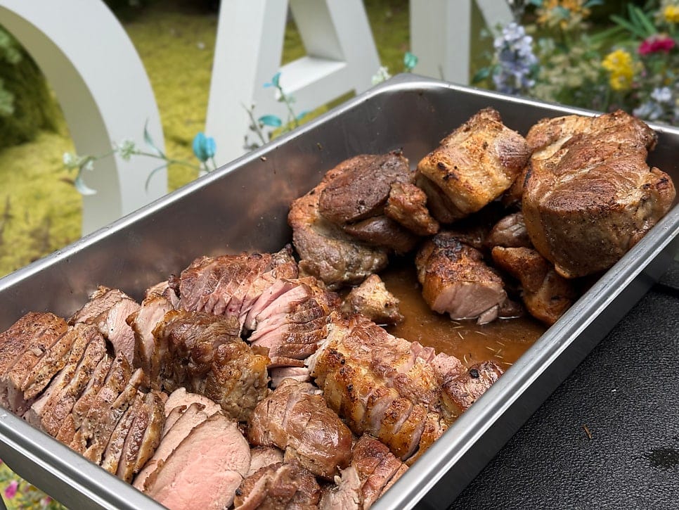 7-Item Live BBQ Platter Catering: Chef Grills On-Site for Your Event — 2