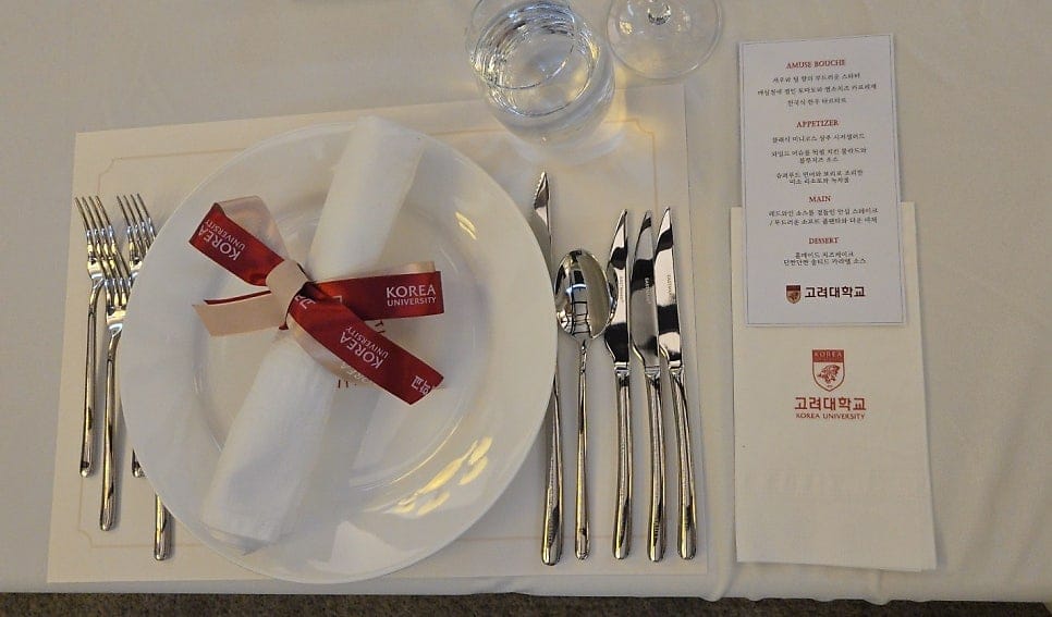 Korean & Western Course Menu Catering at Korea University — 9