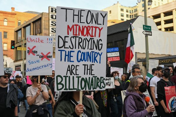 "The only minority destroying the country are the billionaires.