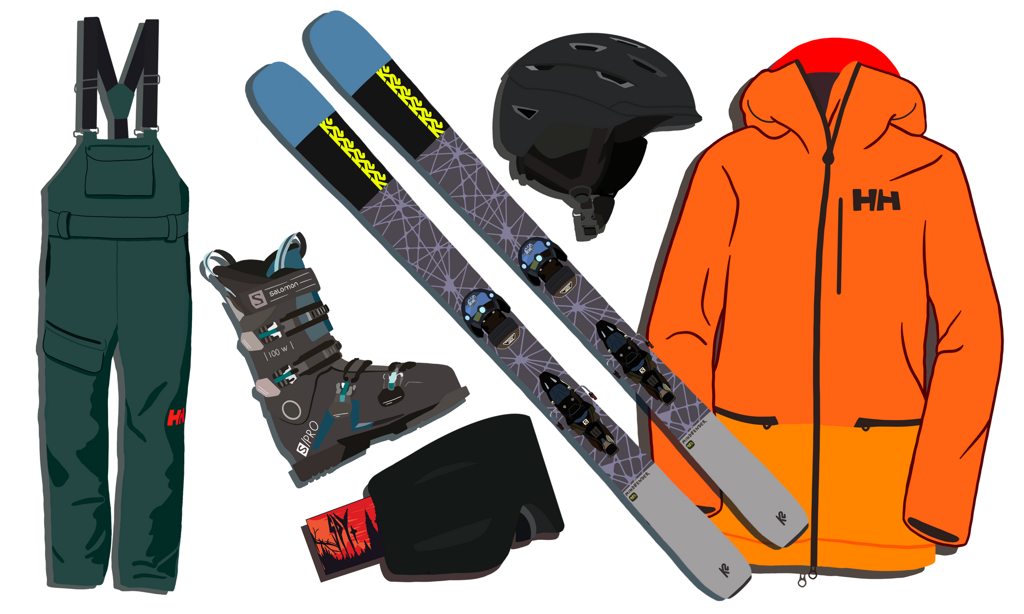 An illustration of all the goodies I got (By: Hedy Zhou)