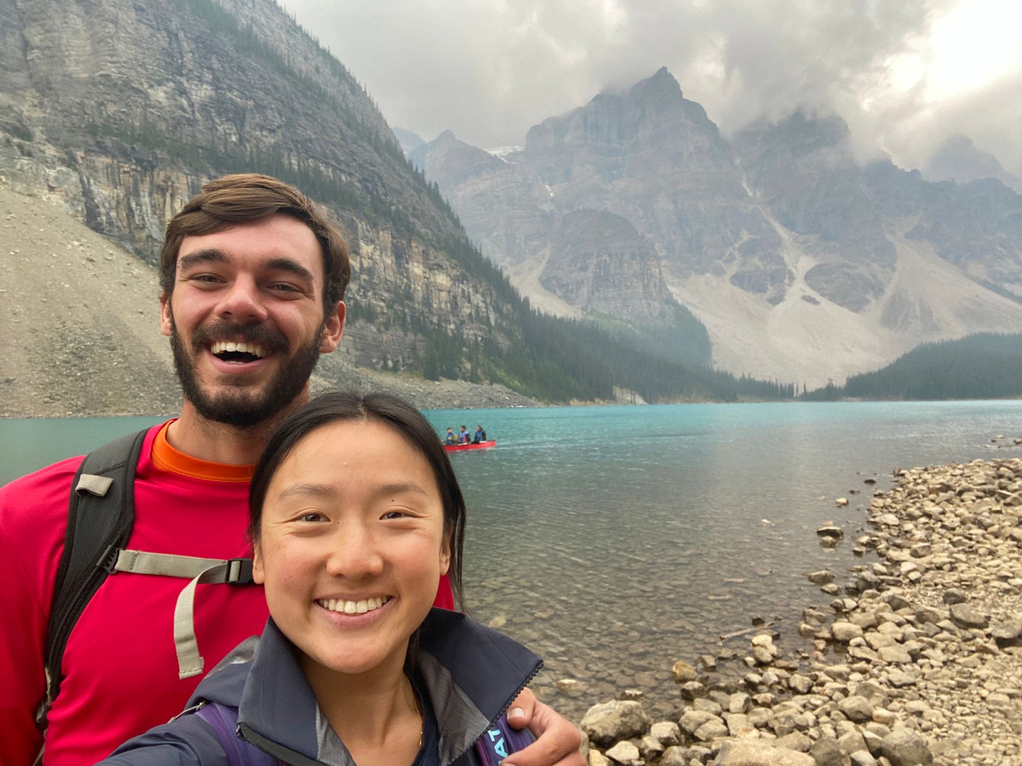 Cam and I at Moraine Lake
