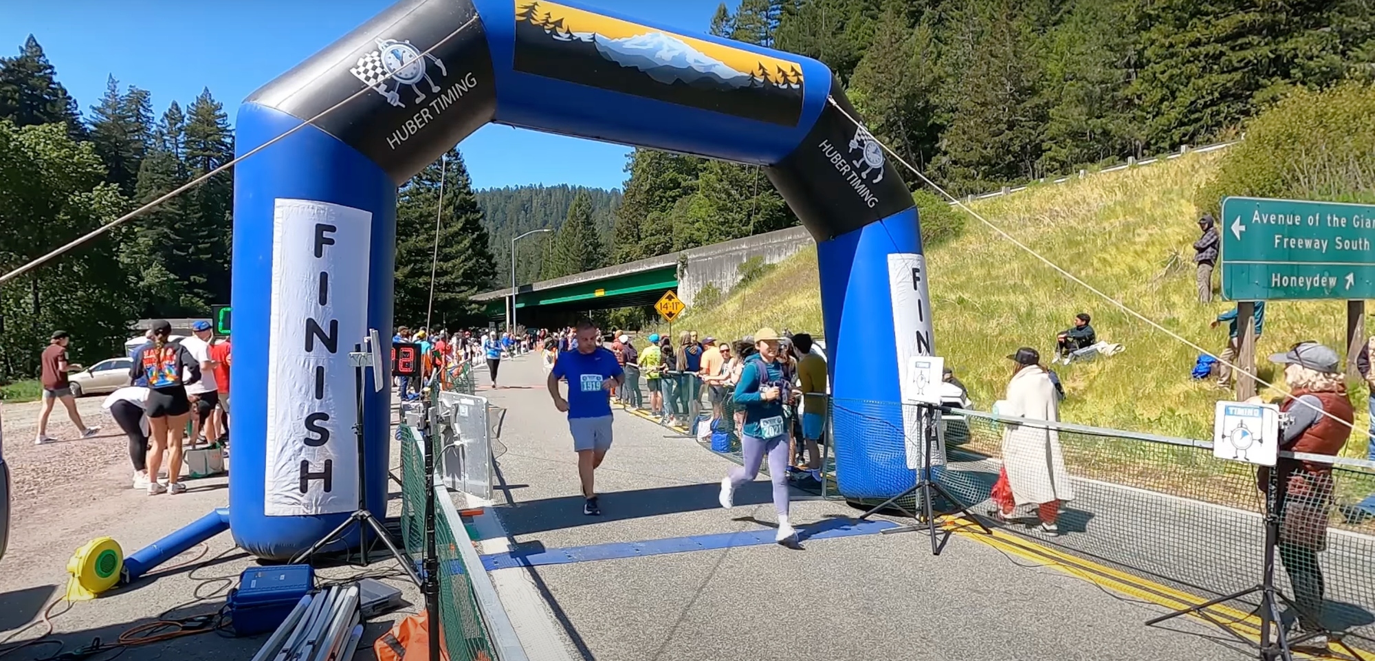 Crossing the finish line 😃