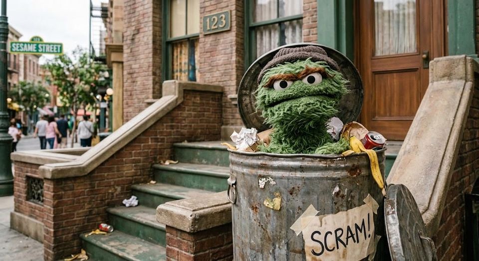The Illumination of The Grouch From Sesame Street
