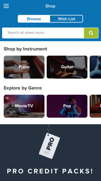 Musicnotes App