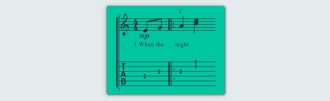 Stand By Me Guitar Tab