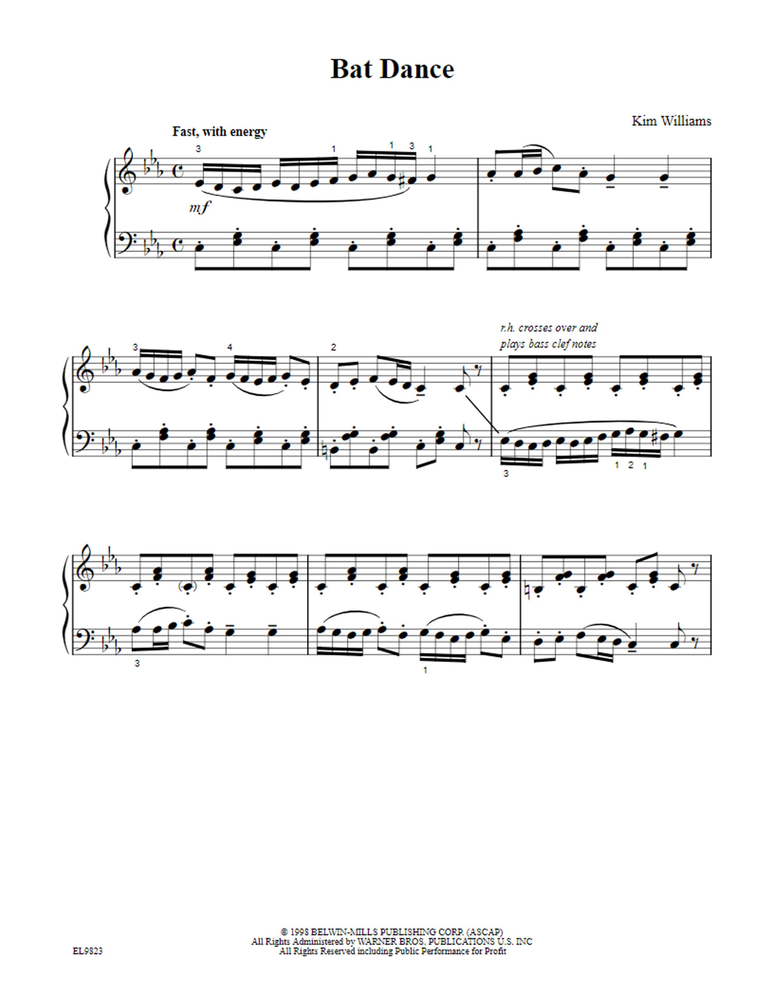 Bat Dance Sheet Music