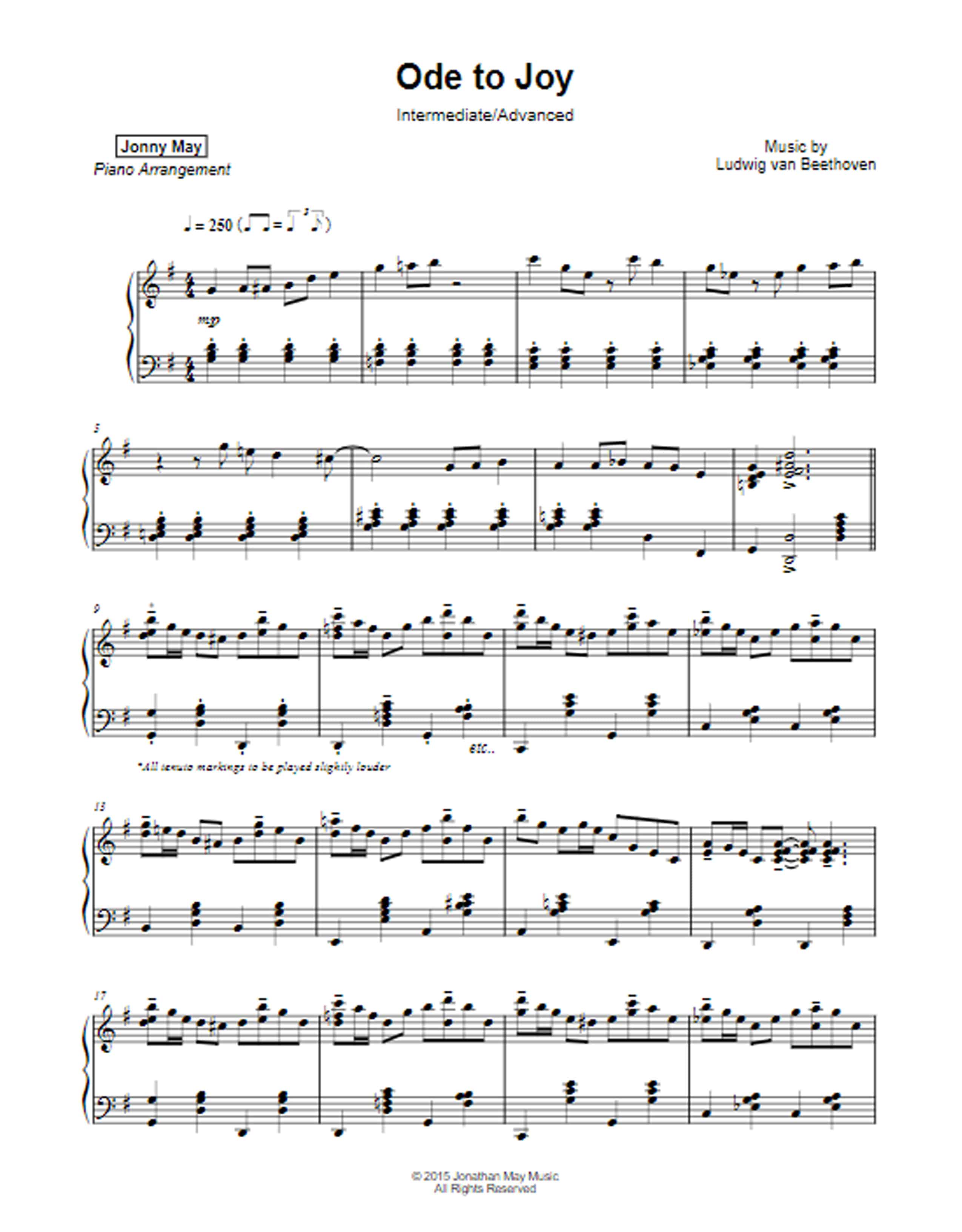 Ode to Joy - Musicnotes