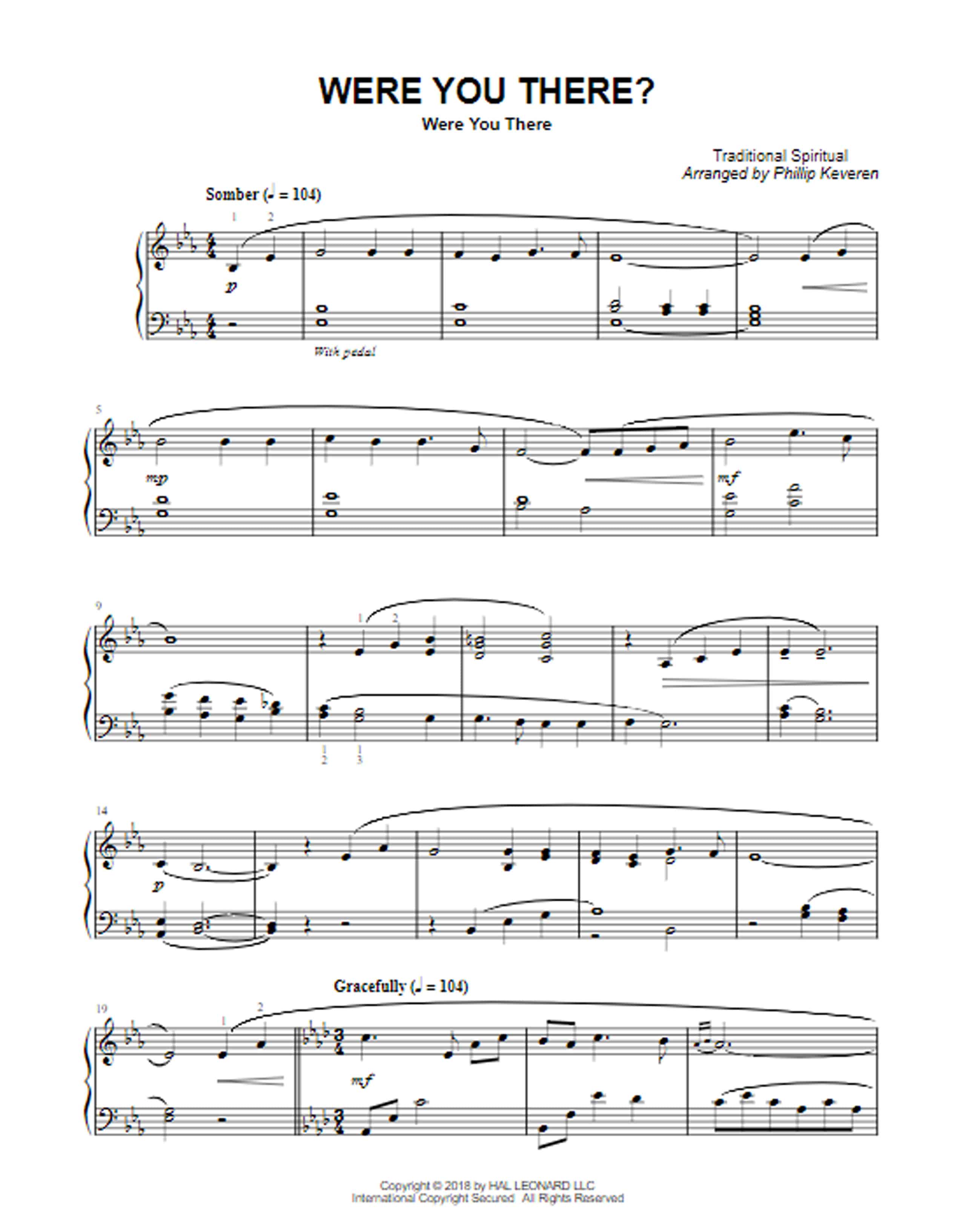 Were You There - Musicnotes