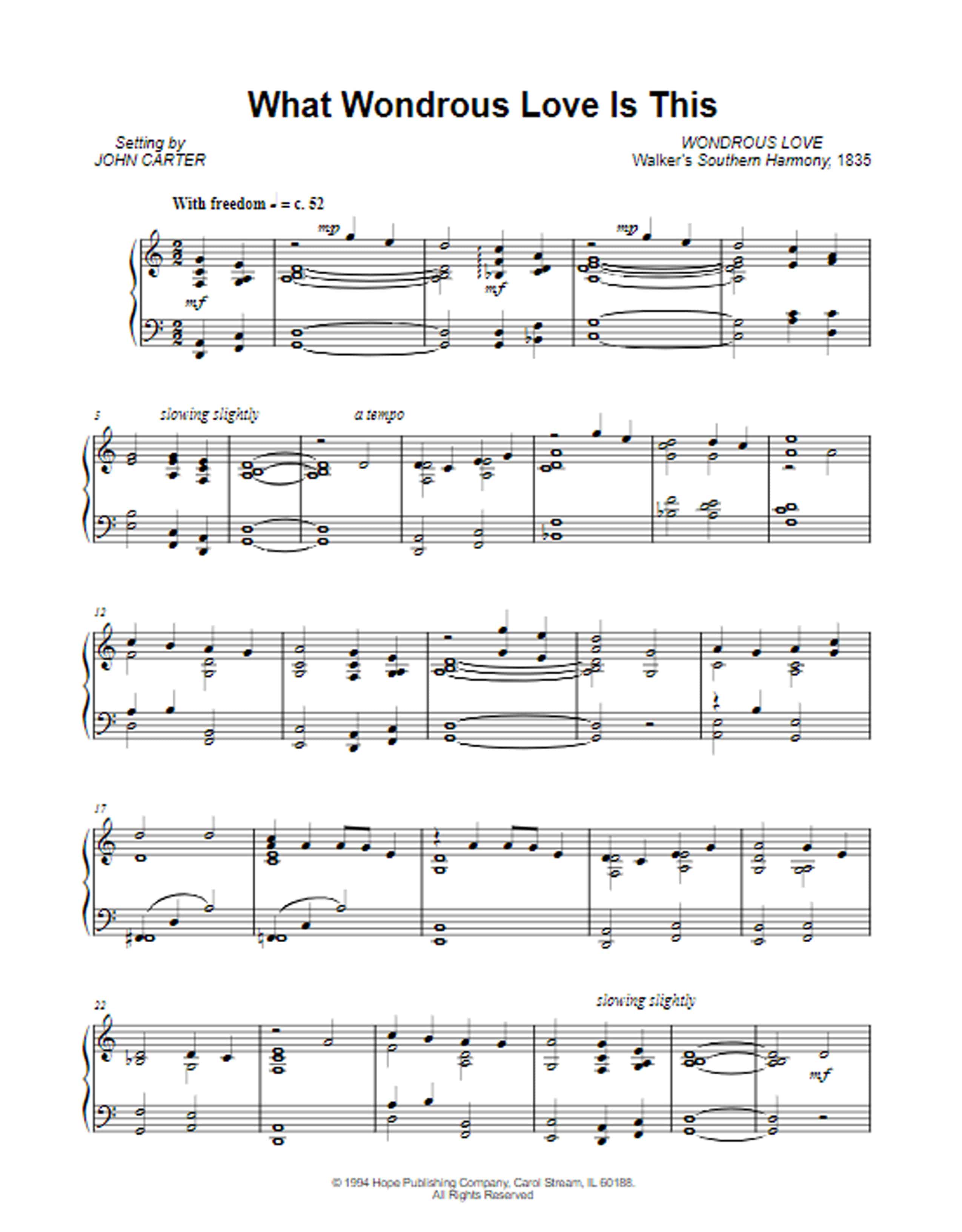 What Wondrous Love Is This - Musicnotes