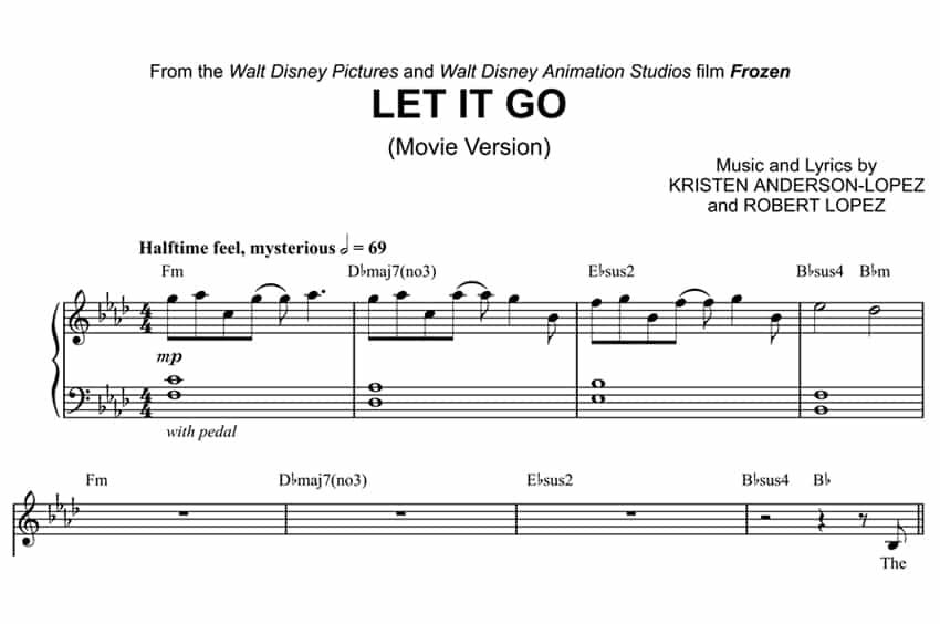 Let It Go sheet music