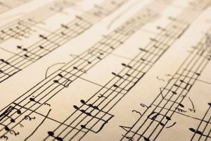 Close-up of sheet music