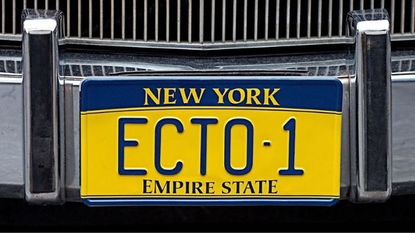 "Ecto-1" License Plate; Photo Credit: Andrew Martin from Pixabay