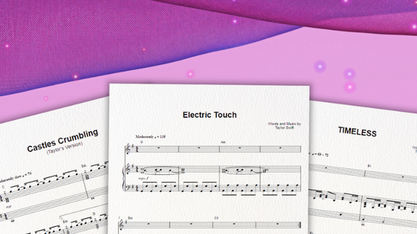 Speak Now: Taylor's Version Sheet Music: Catles Crumbling, Electric Touch, Timeless