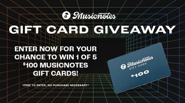 Musicnotes gift card giveaway