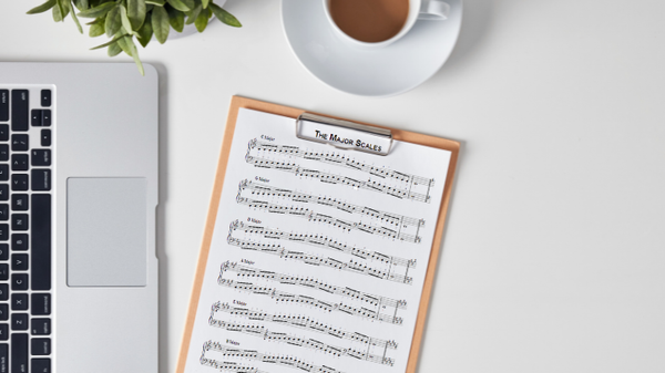 major scales sheet music; free 