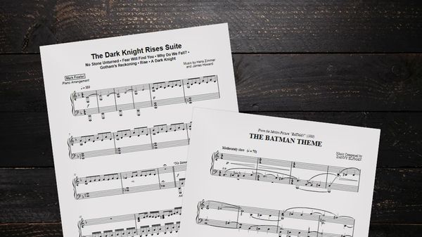 Greatest Batman Themes for Piano and Guitar