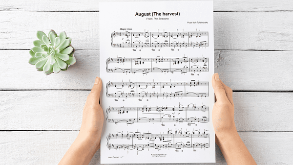 August Sheet Music