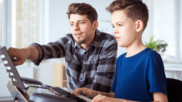 Piano Teacher and Student