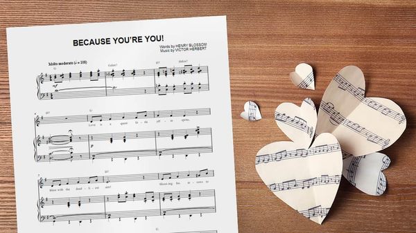 Free Sheet Music in September: “Because You’re You”