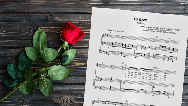 Free Sheet Music For July: “Tu Sais”