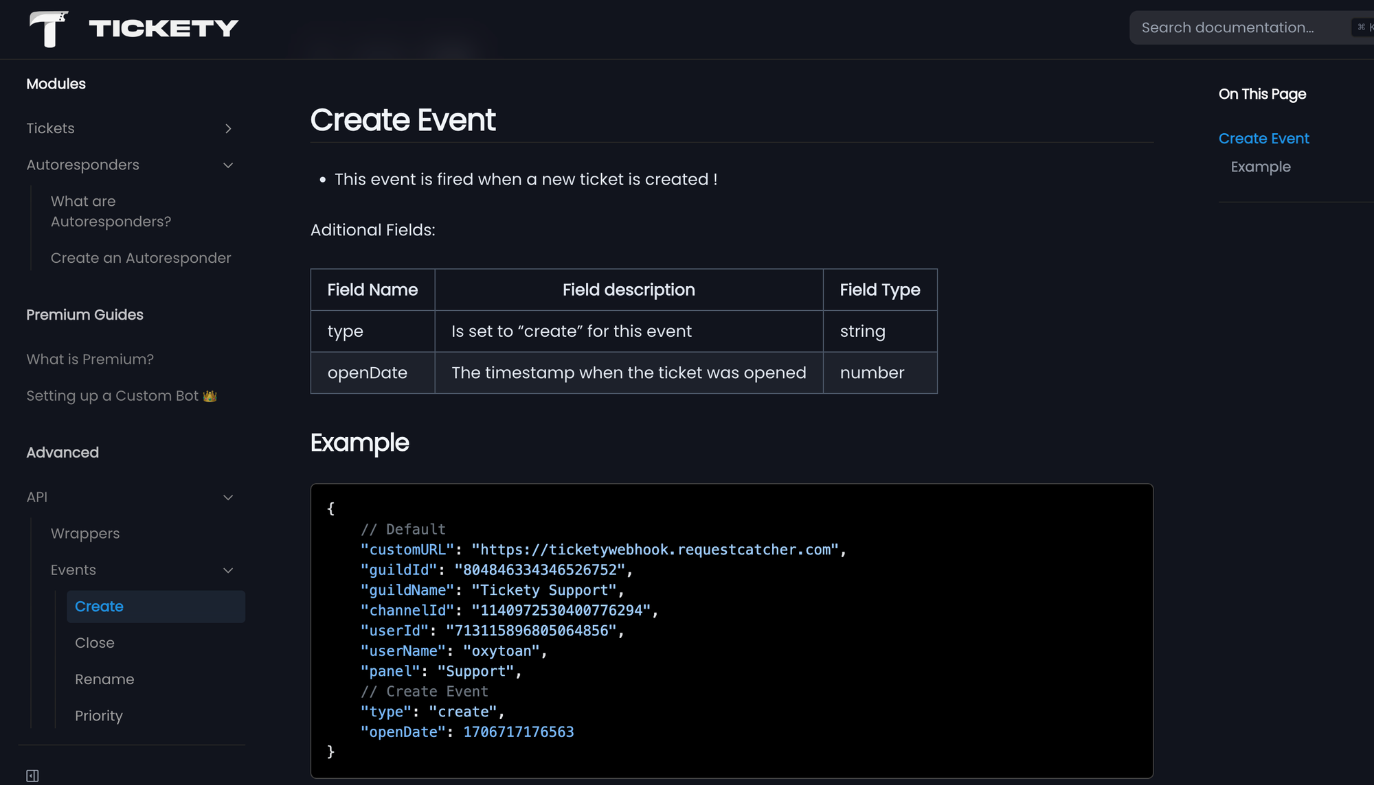 Tickety Integrations