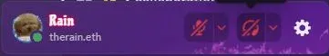 Discord audio controls with both microphone and headphones slashed