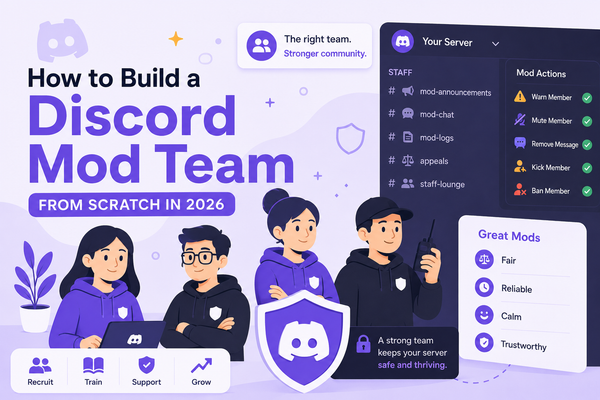 How to Build a Discord Mod Team From Scratch in 2026