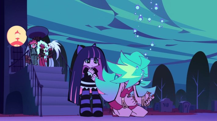 Panty mourning Vibe in New Panty & Stocking with Garterbelt.