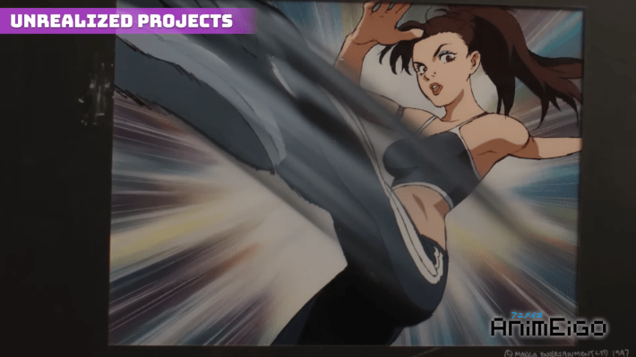 A still of what I assume is Sporty Spice kicking like Sailor Jupiter. What could have been. Credit: AnimEigo
