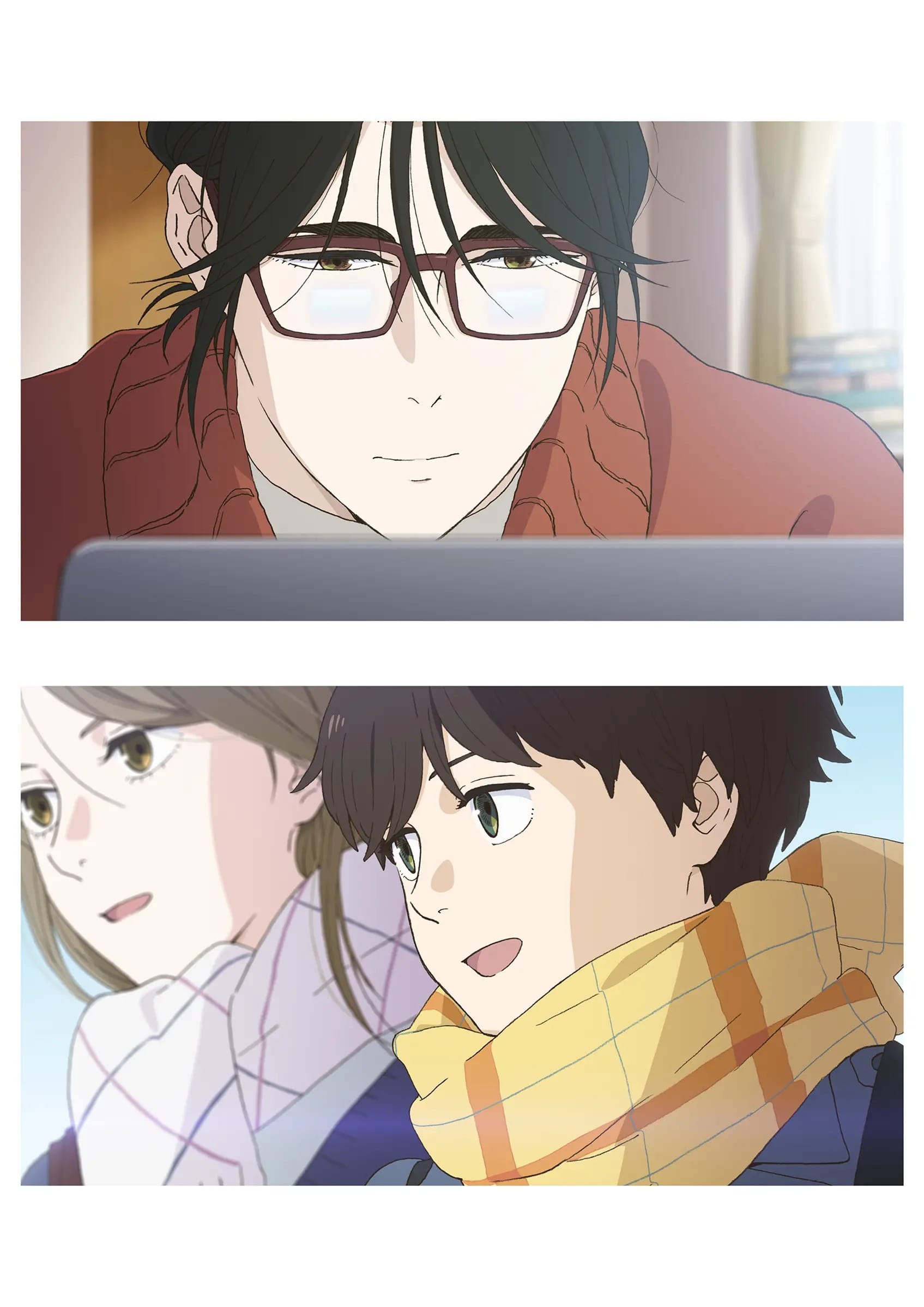 Journal With Witch key visual of Asa and Makio.