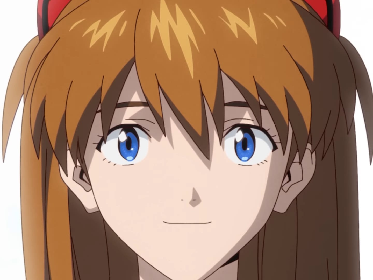Asuka smiling. 