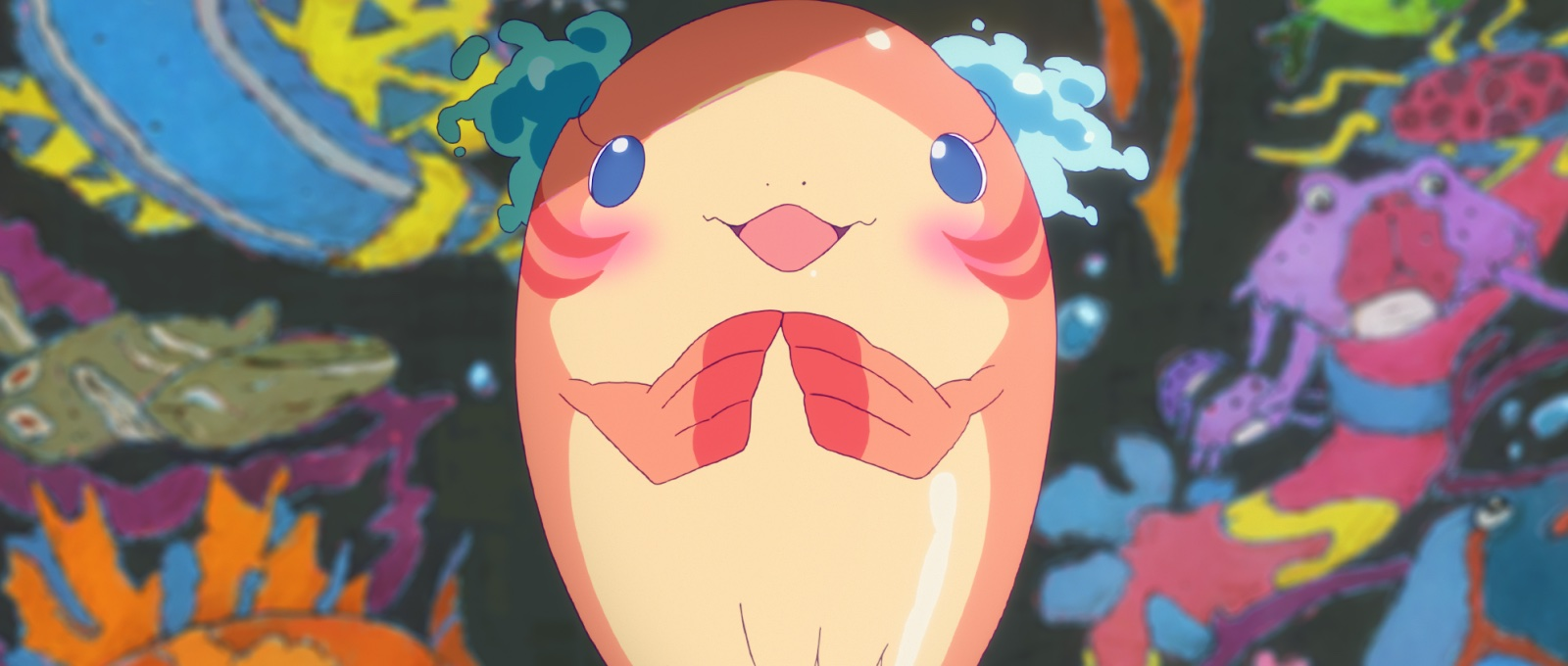 ChaO still of Chao blushing. 