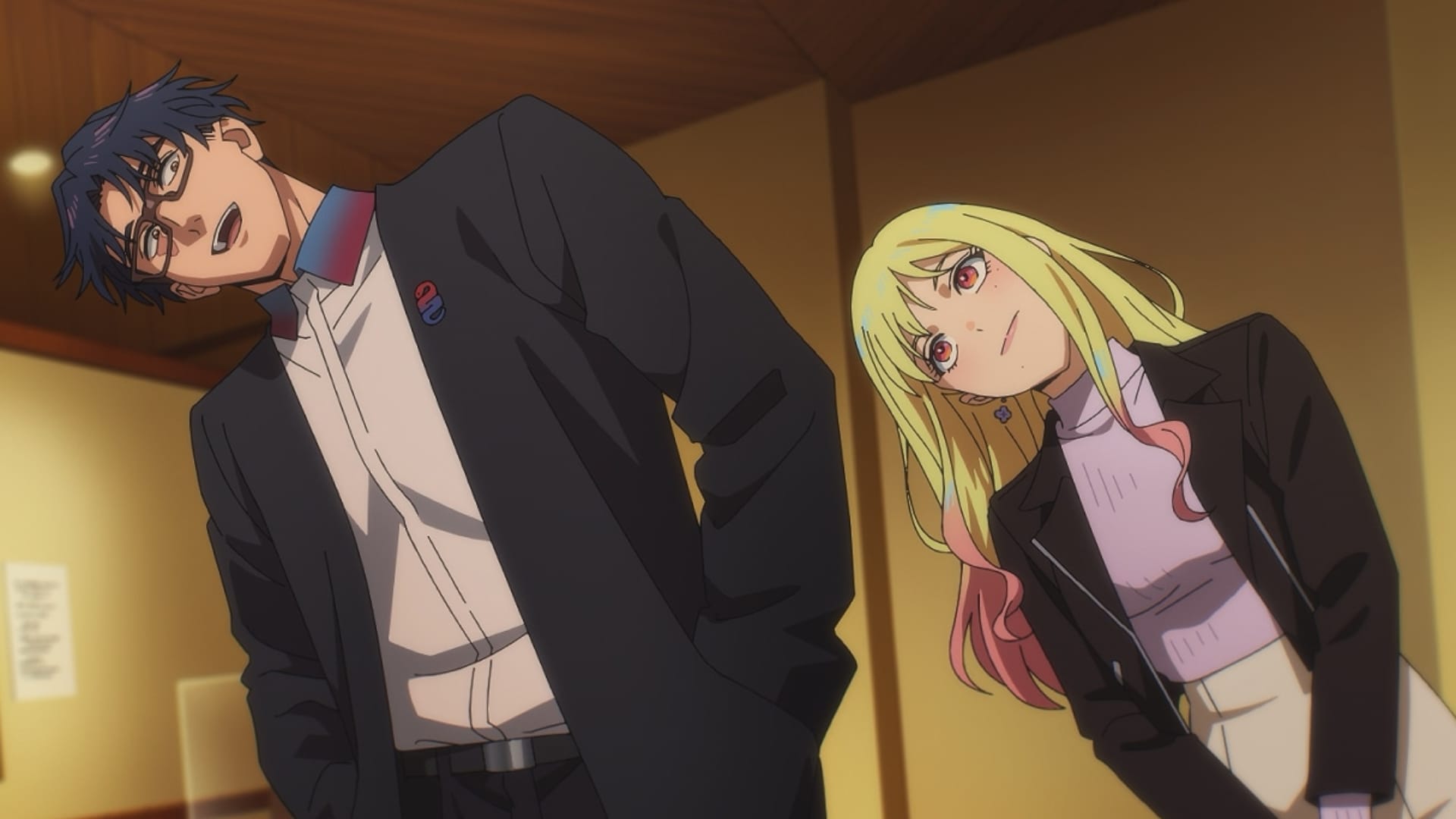 MarriageToxin still of Gero and Kinosaki being silly. 