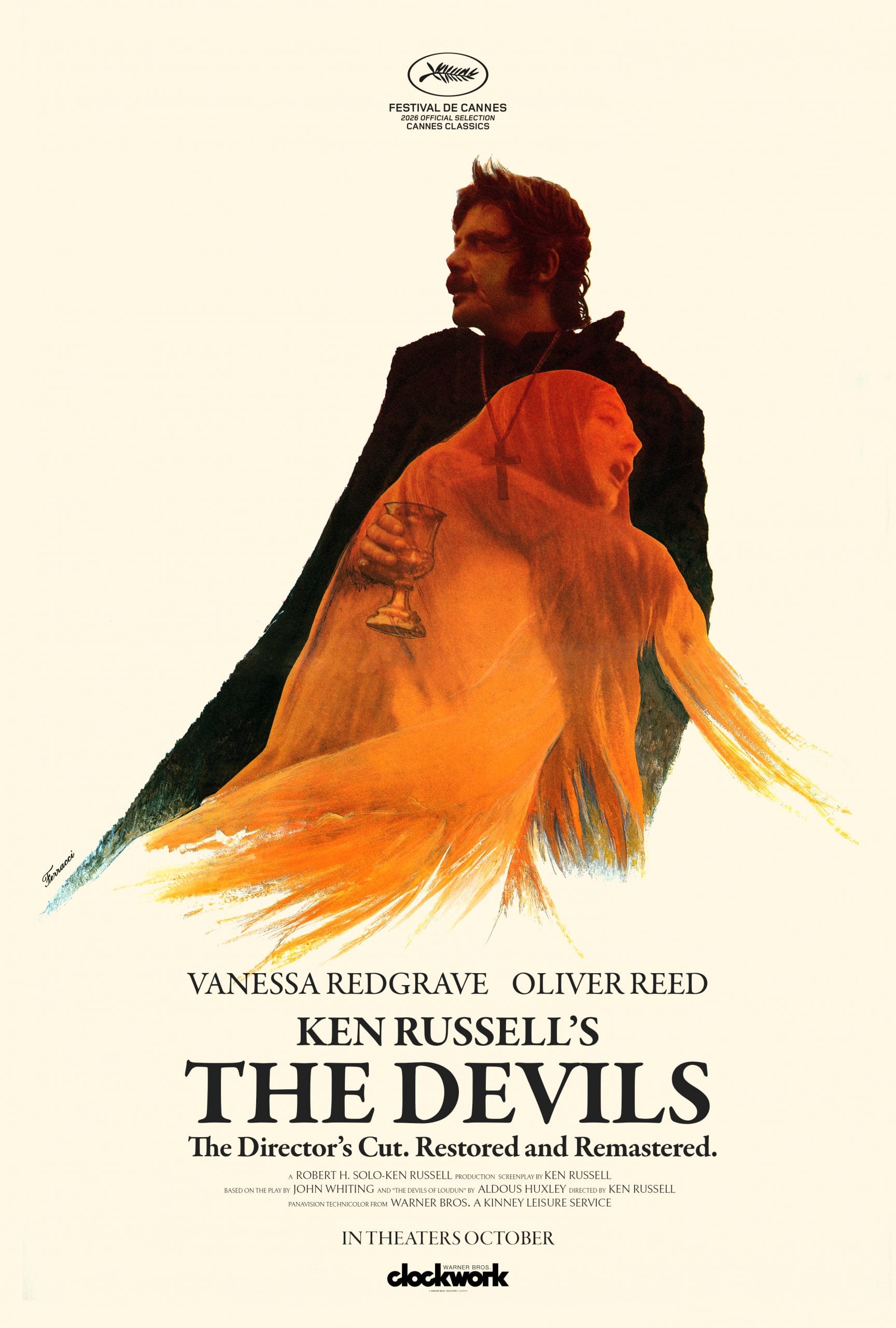 A poster for the restored Director's Cut, with Vanessa Redgrave and Oliver Reed.