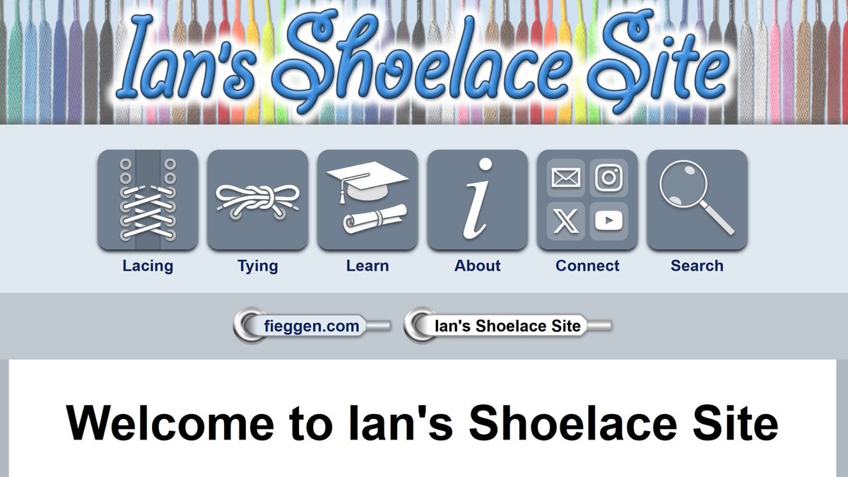 Ian's Is Still The Best Site For Tying Your Shoelaces