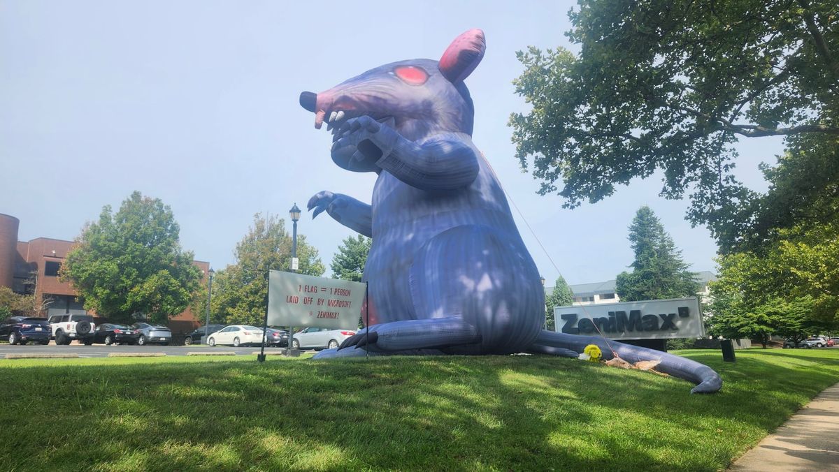 Xbox CEO Asha Sharma Gushes About Elder Scrolls VI, Does Not Seem To Notice Giant Rat On Bethesda Office Lawn