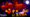 Roblox characters in front of what appears to be a burning building