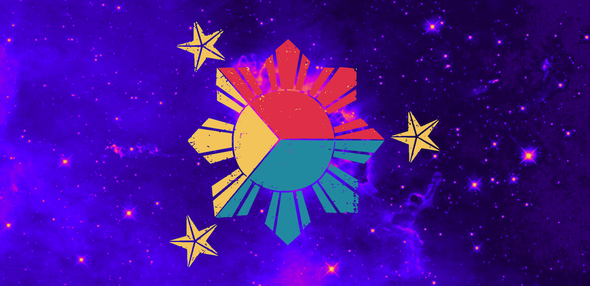 The Philippine Star against a purple space background.