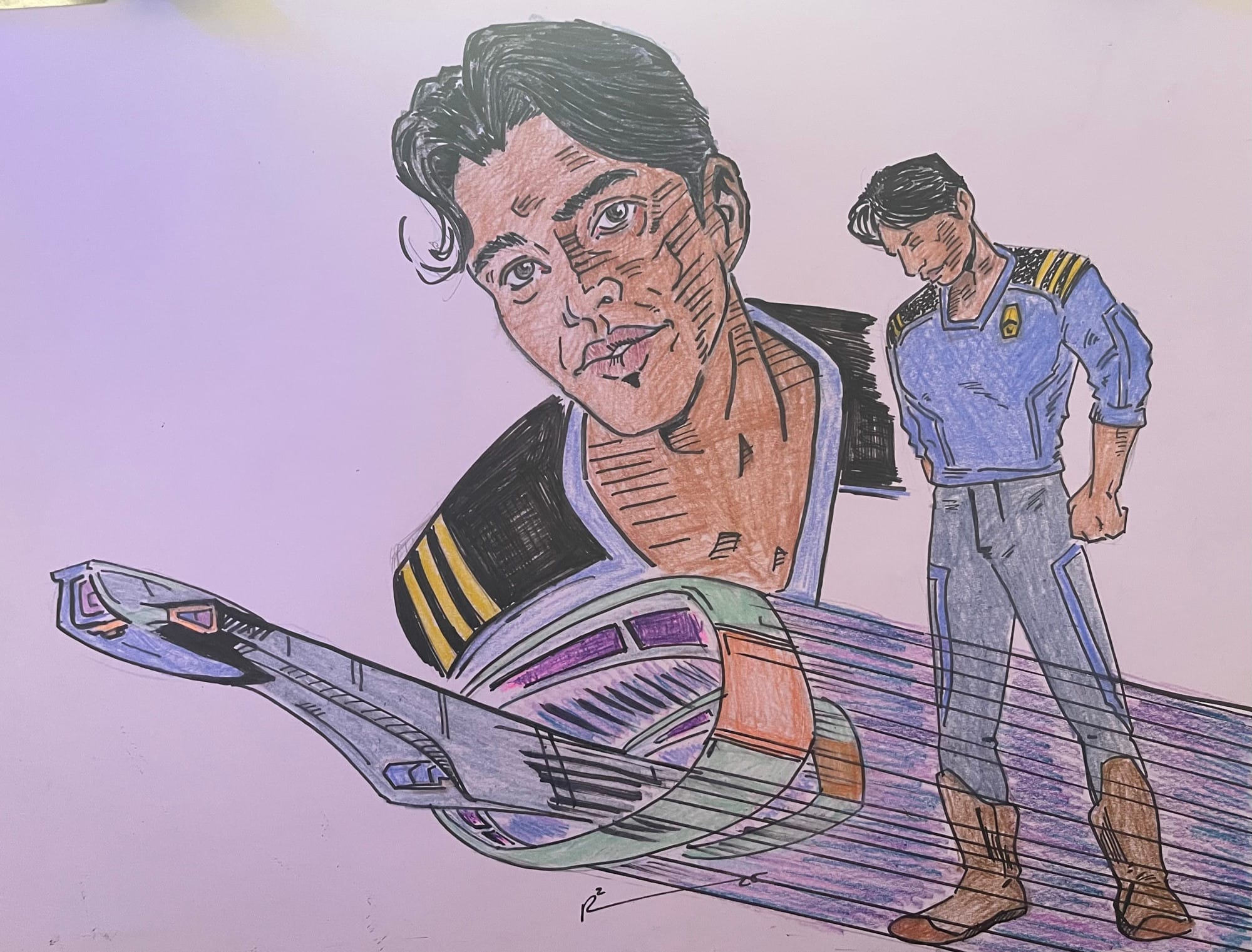 Tomas R. Cruz and the Starship Starless Midnight. 