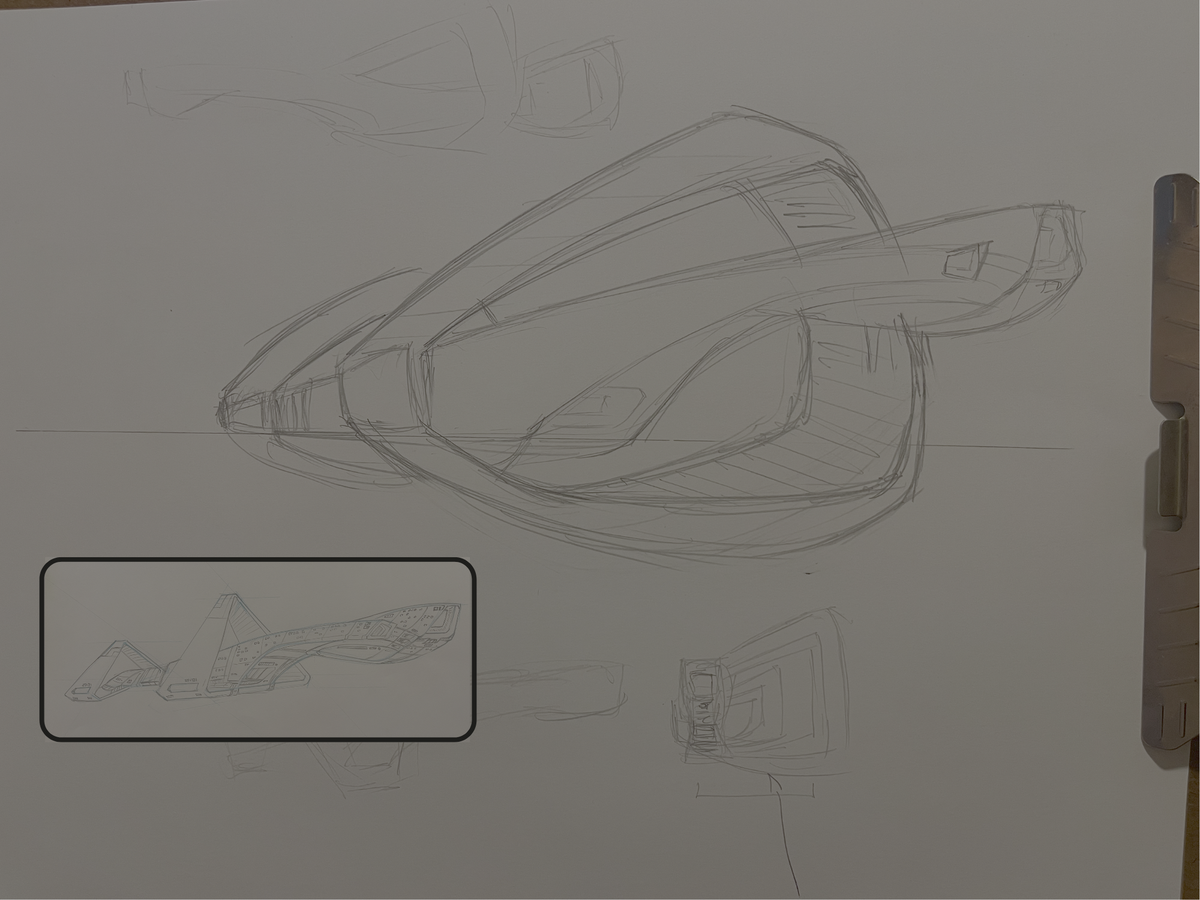 Starship concept iterations. 