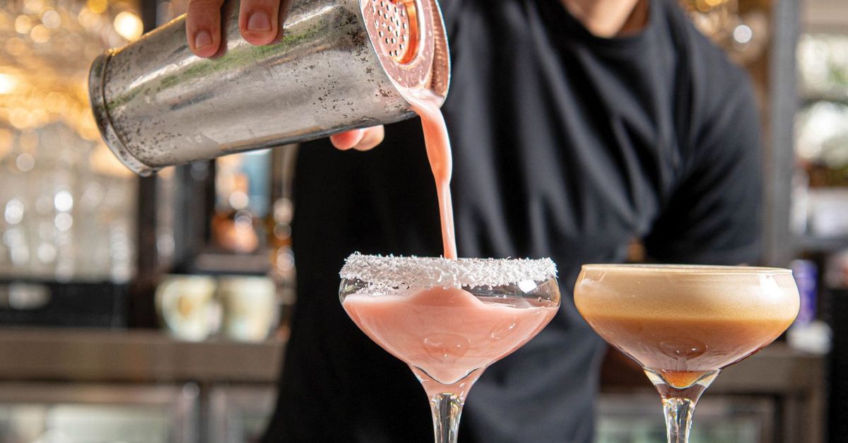 Cocktails being prepared